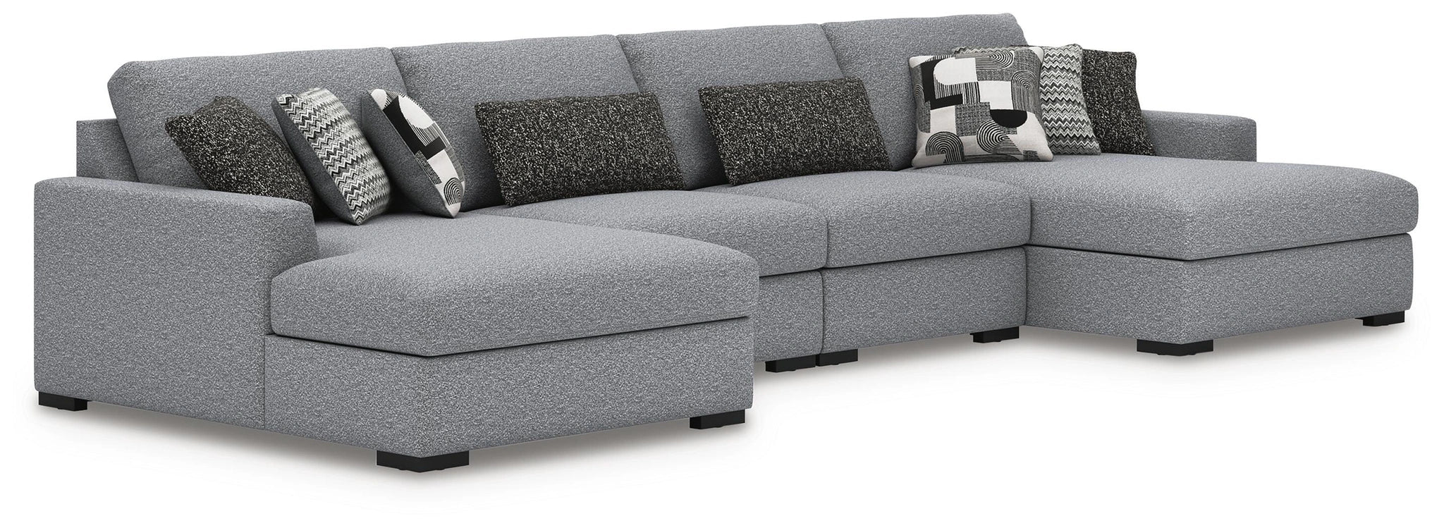 Sofá seccional Bealton con doble chaise longue