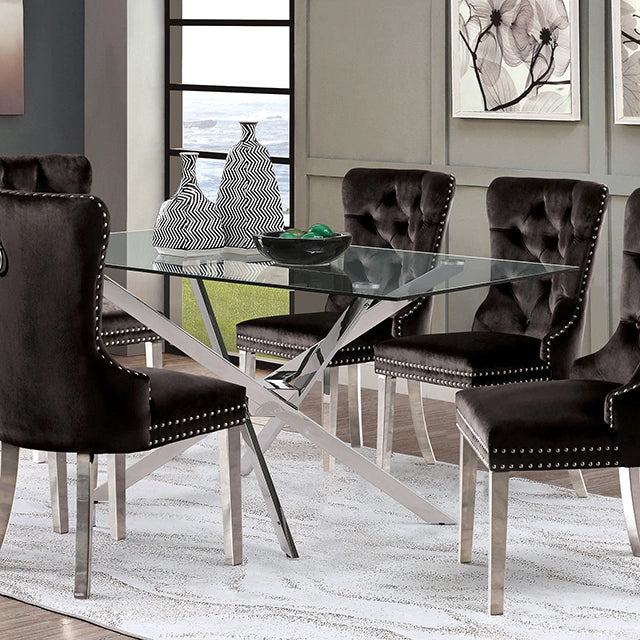 Juego de mesa de comedor de 7 piezas Silveria