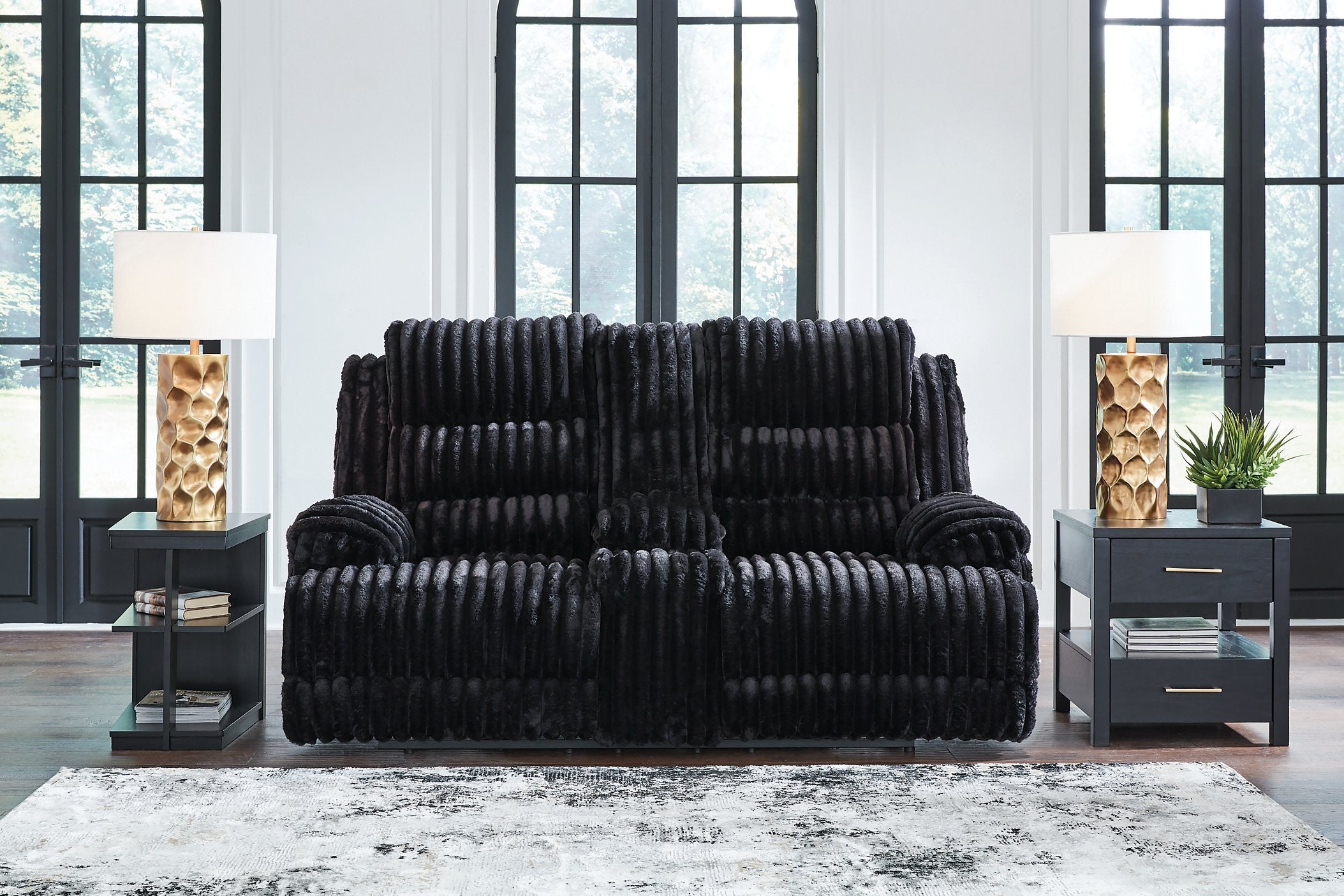 Rhine Falls Reclining Loveseat with Console