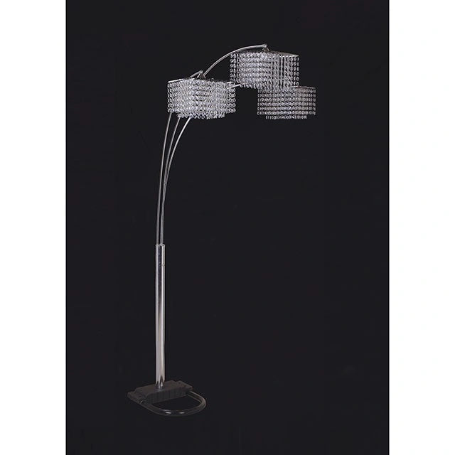 Lámpara arqueada TINA, cristal colgante