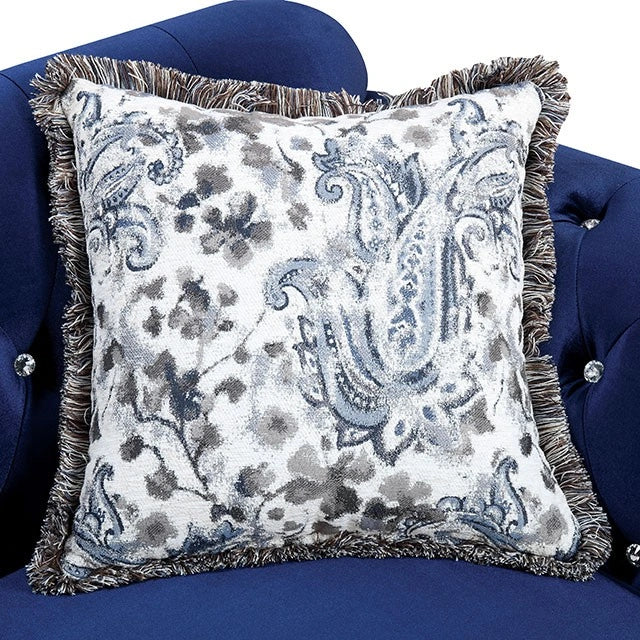 Sillón Jolanda Azul y Gris