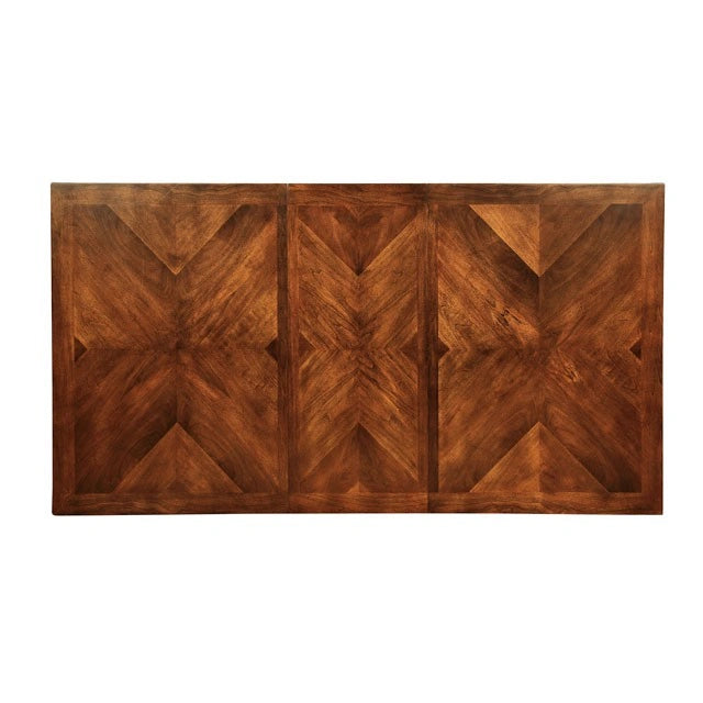 Mesa de comedor HILLSVIEW I de 78" en cerezo marrón con extensión de 18"