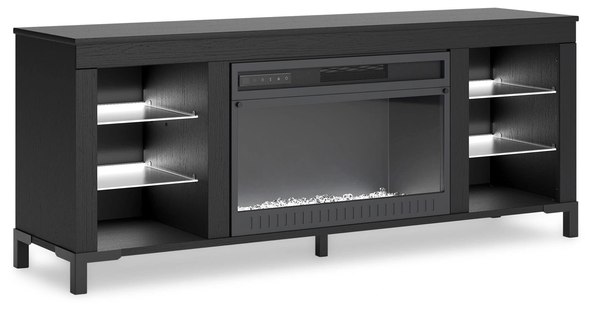 Mueble para TV Cayberry de 60" con chimenea eléctrica