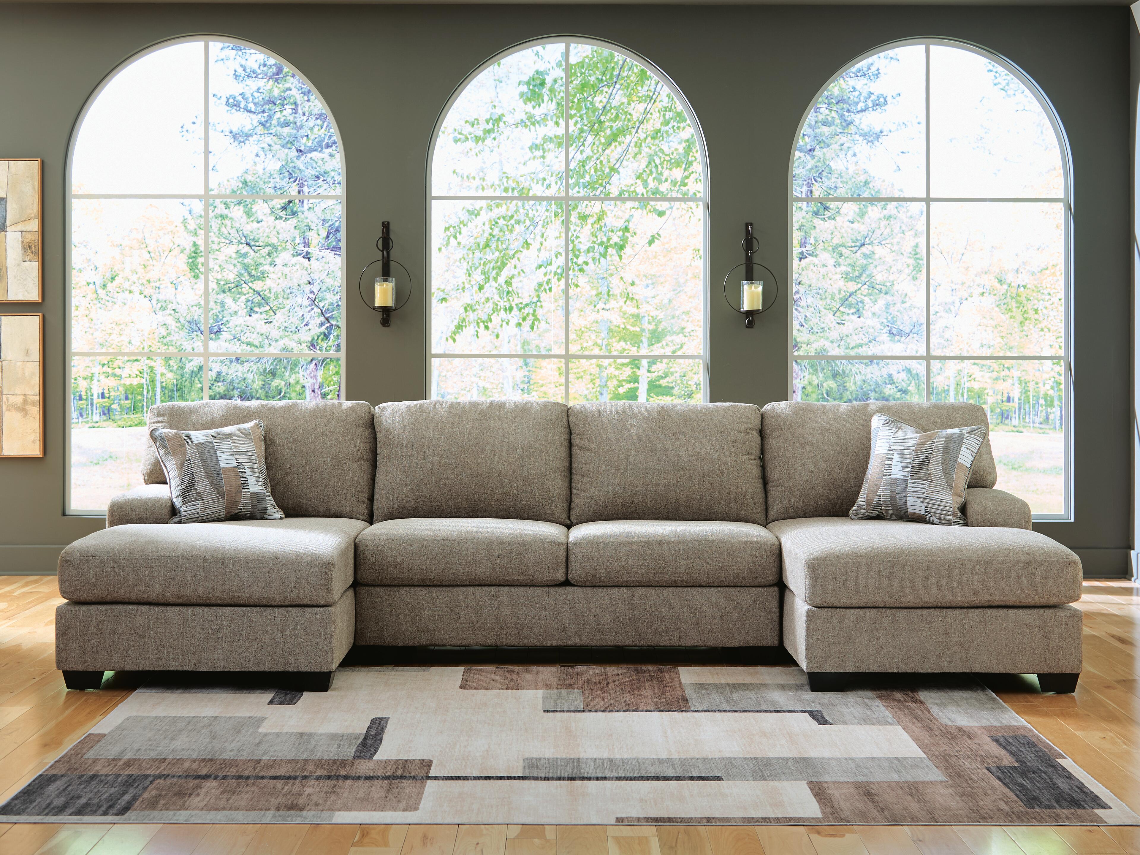 Sofá seccional Newellen con doble chaise longue