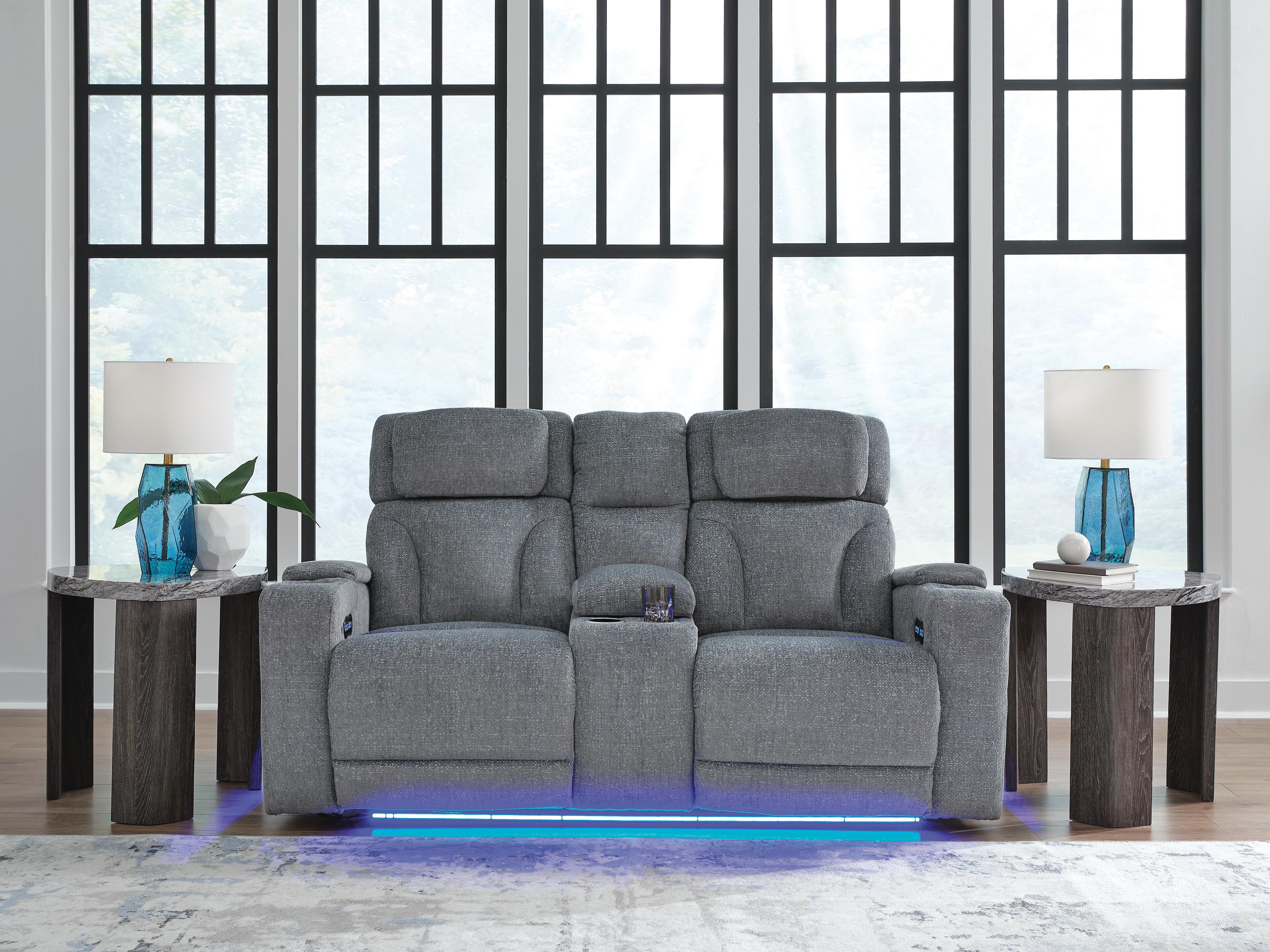 Sofá reclinable Studio Cave Power con consola