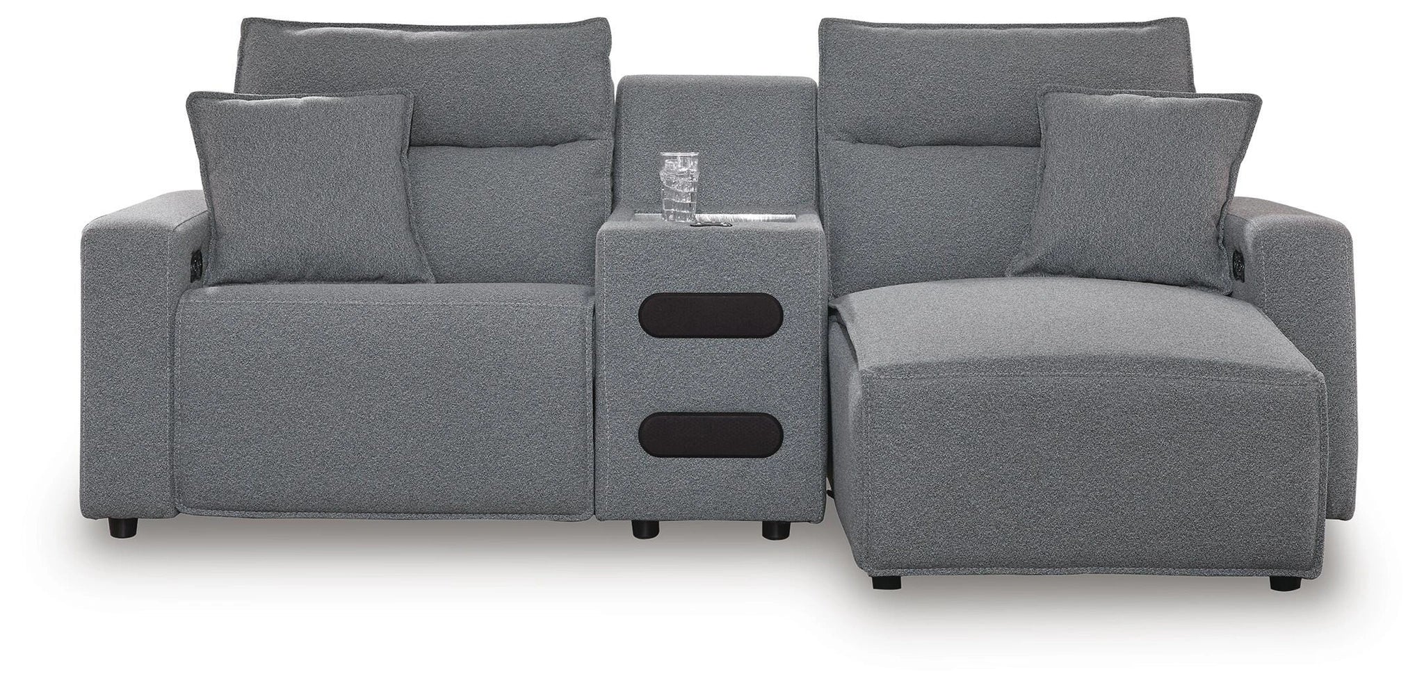 Seccional reclinable eléctrico Modmax con chaise longue