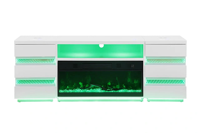 Mueble para TV Terni con chimenea