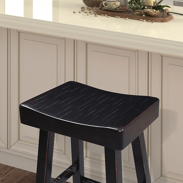 Taburete Biasca de 29" (2/CAJA) Blanco, Marrón y Negro