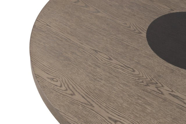 Juego de comedor de 5 piezas Broager (sillas giratorias gris claro)