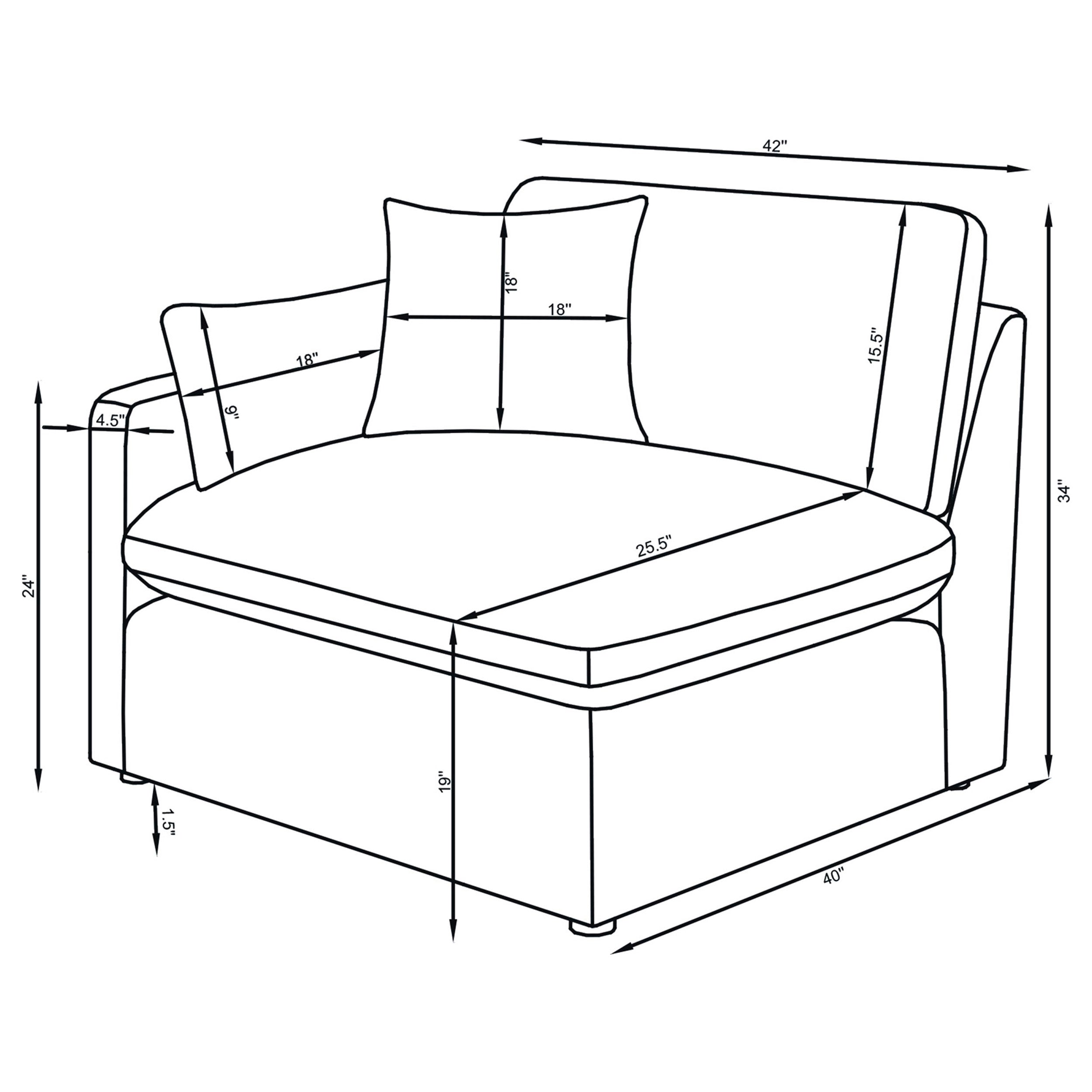 Sofá Seccional Modular Hobson