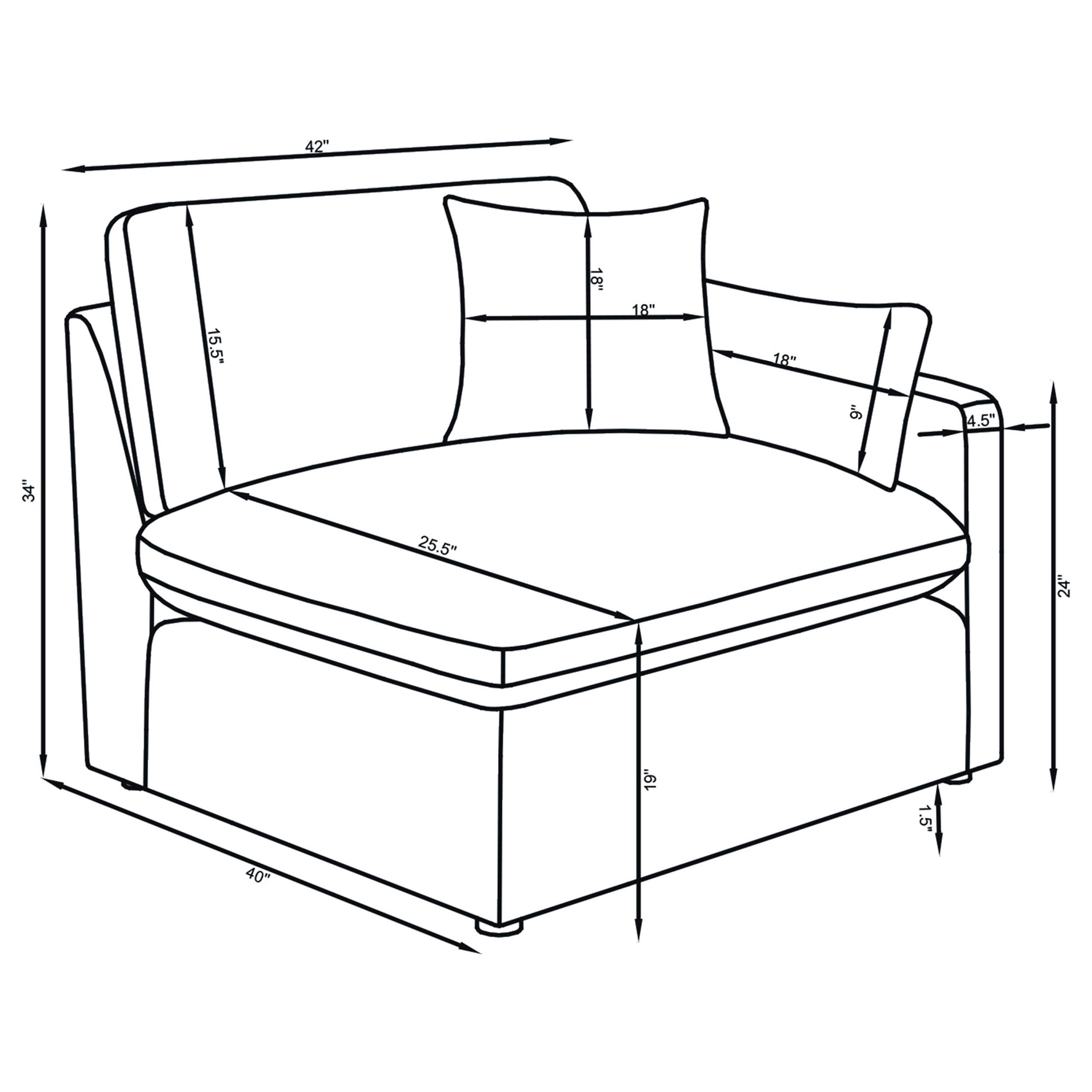 Sofá Seccional Modular Hobson