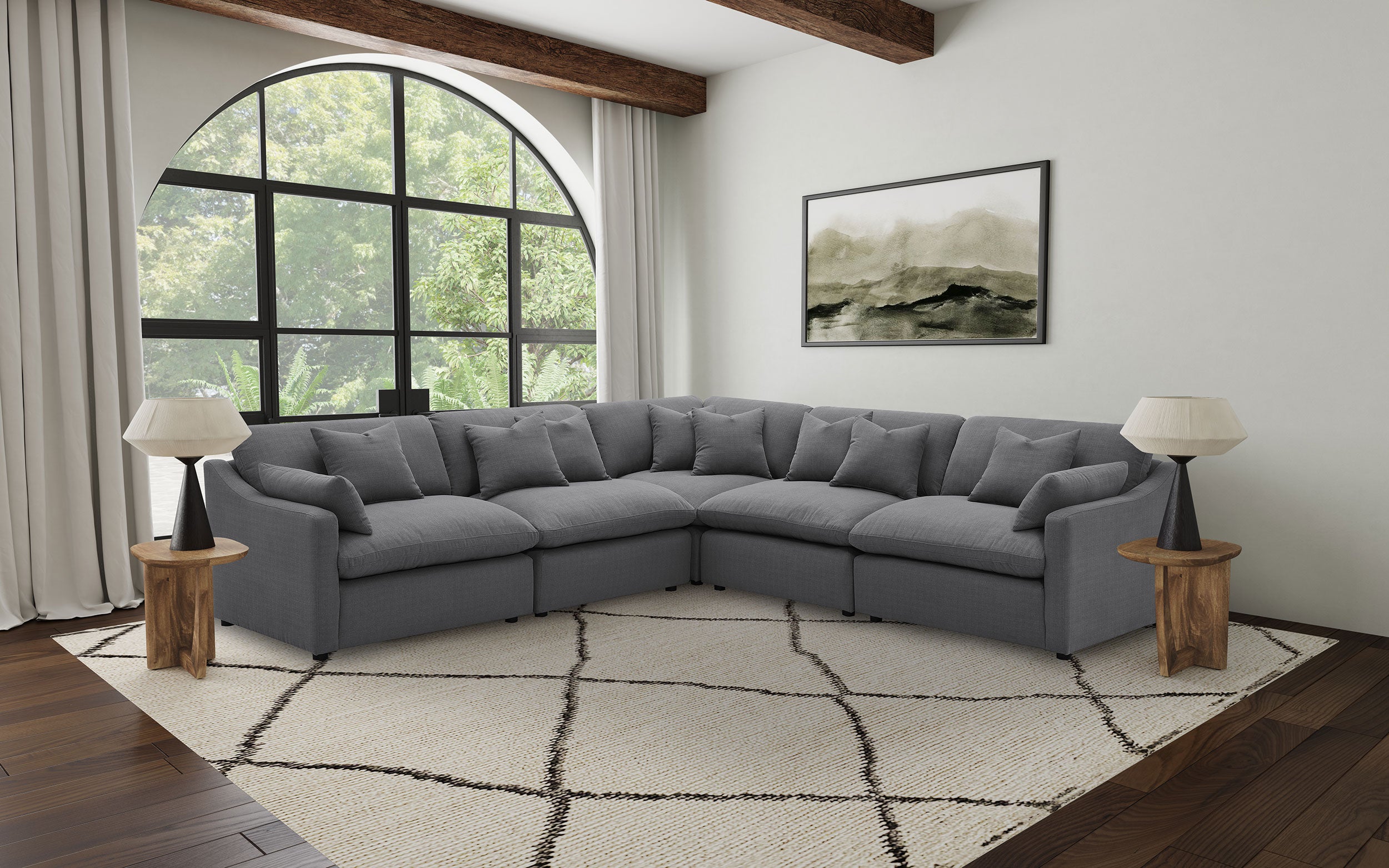 Sofá Seccional Modular Hobson
