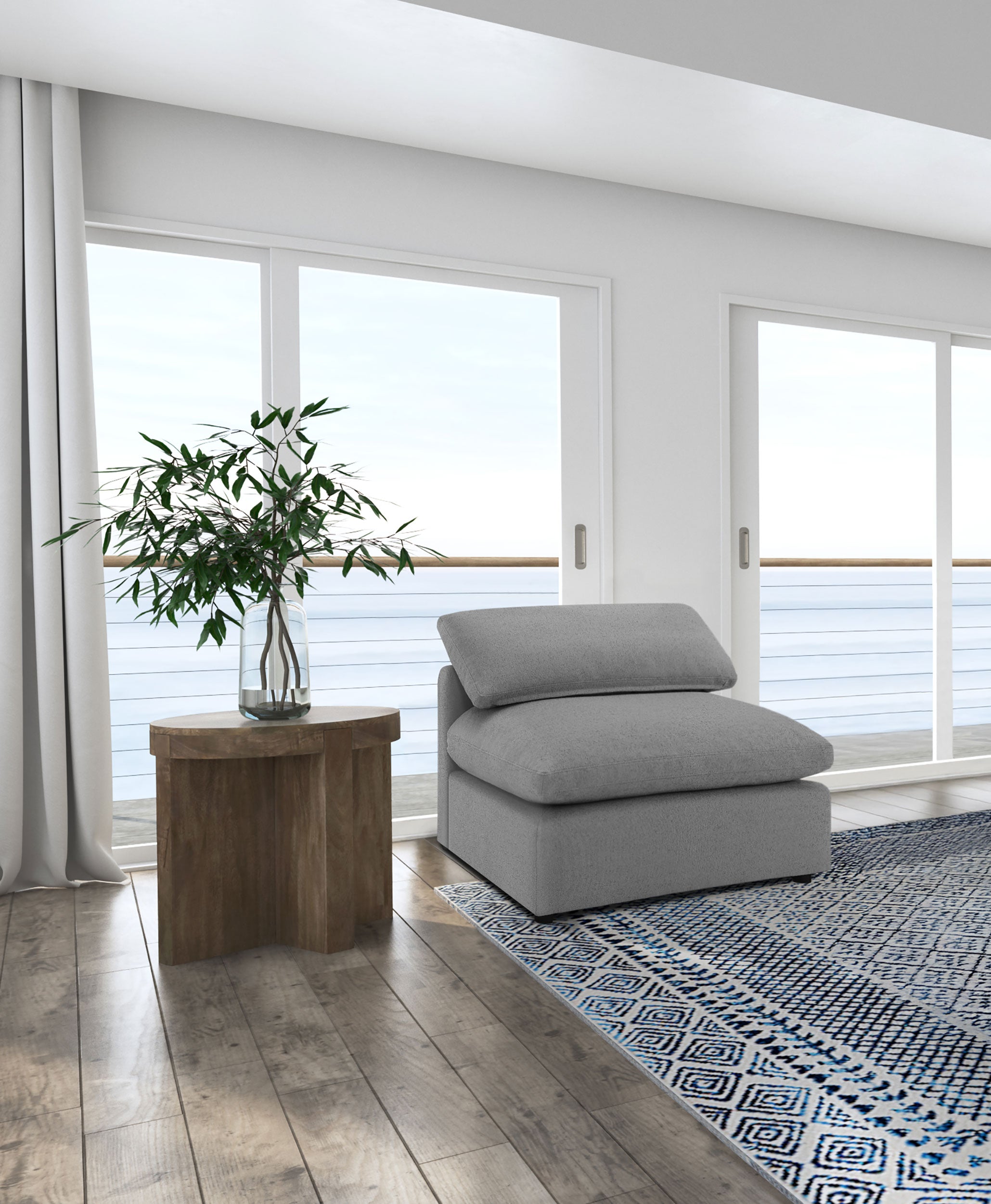 Raleigh Armless Chair