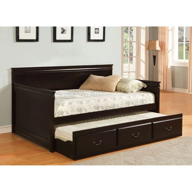 Cama de día SAHARA Espresso con nido individual, Espresso