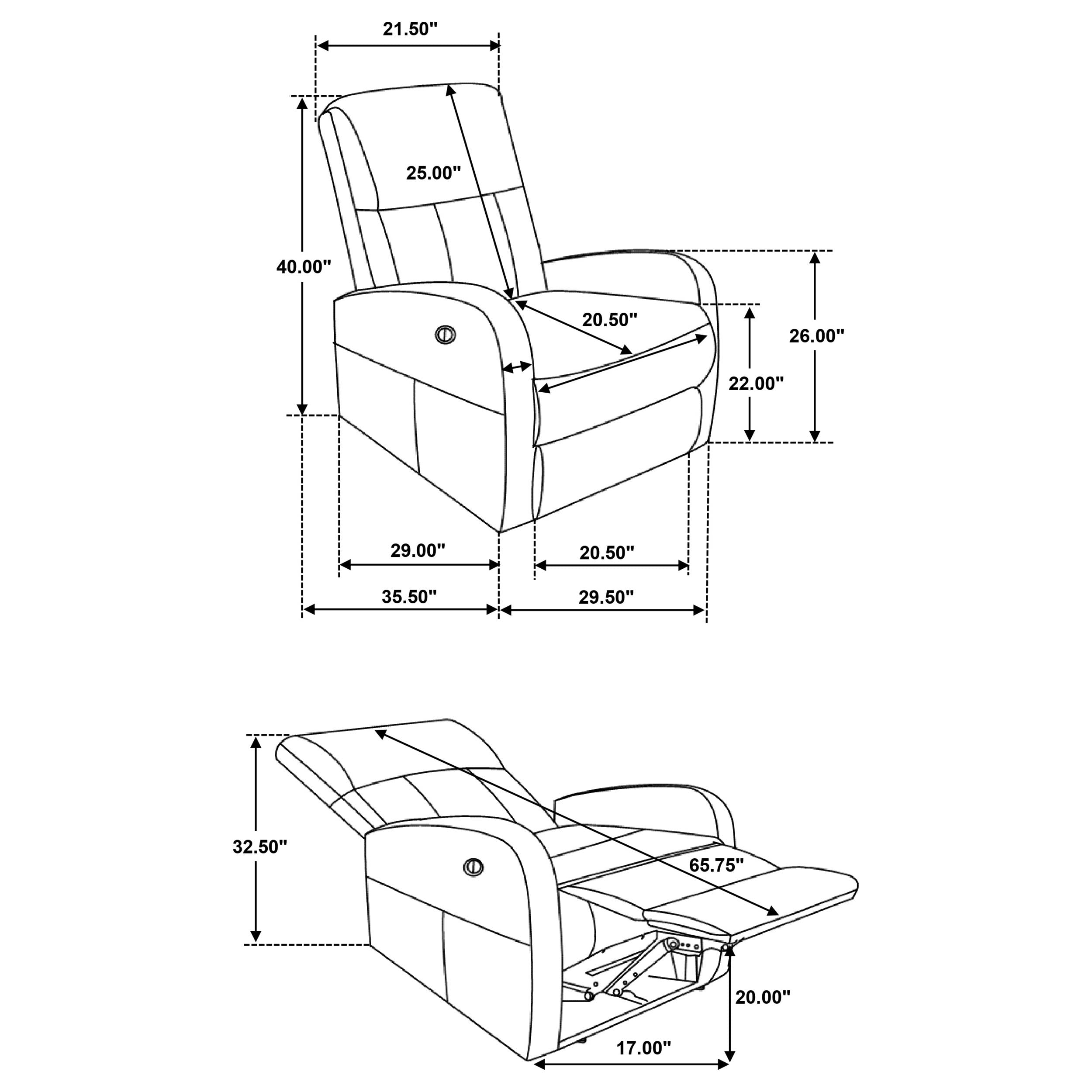 Sillón reclinable Grant Power