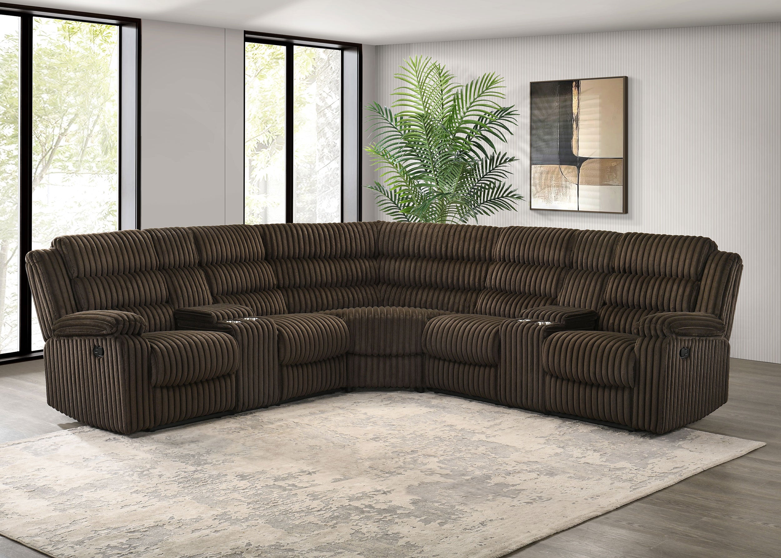 Sofá seccional reclinable Atkinson