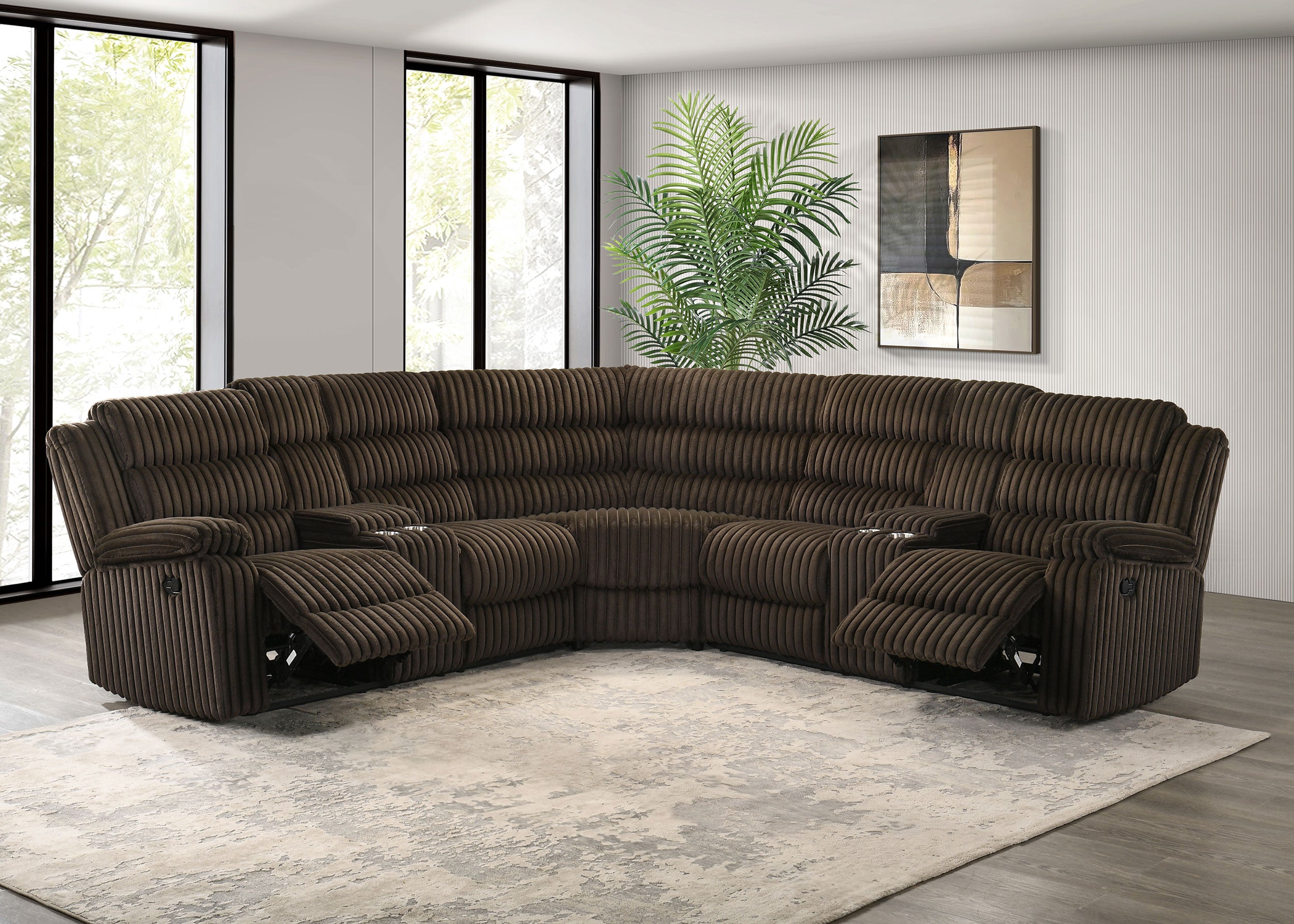 Sofá seccional reclinable Atkinson