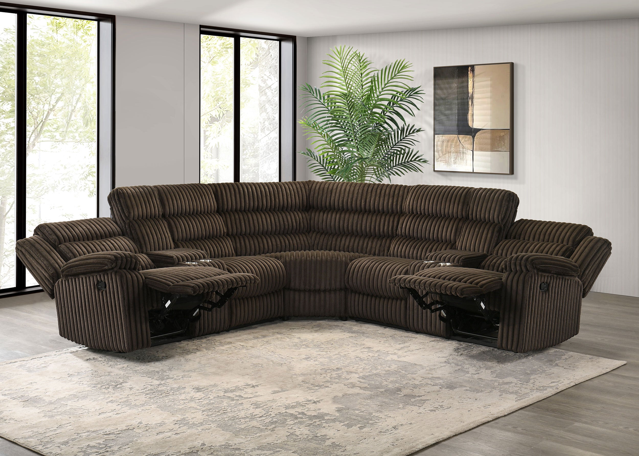 Sofá seccional reclinable Atkinson
