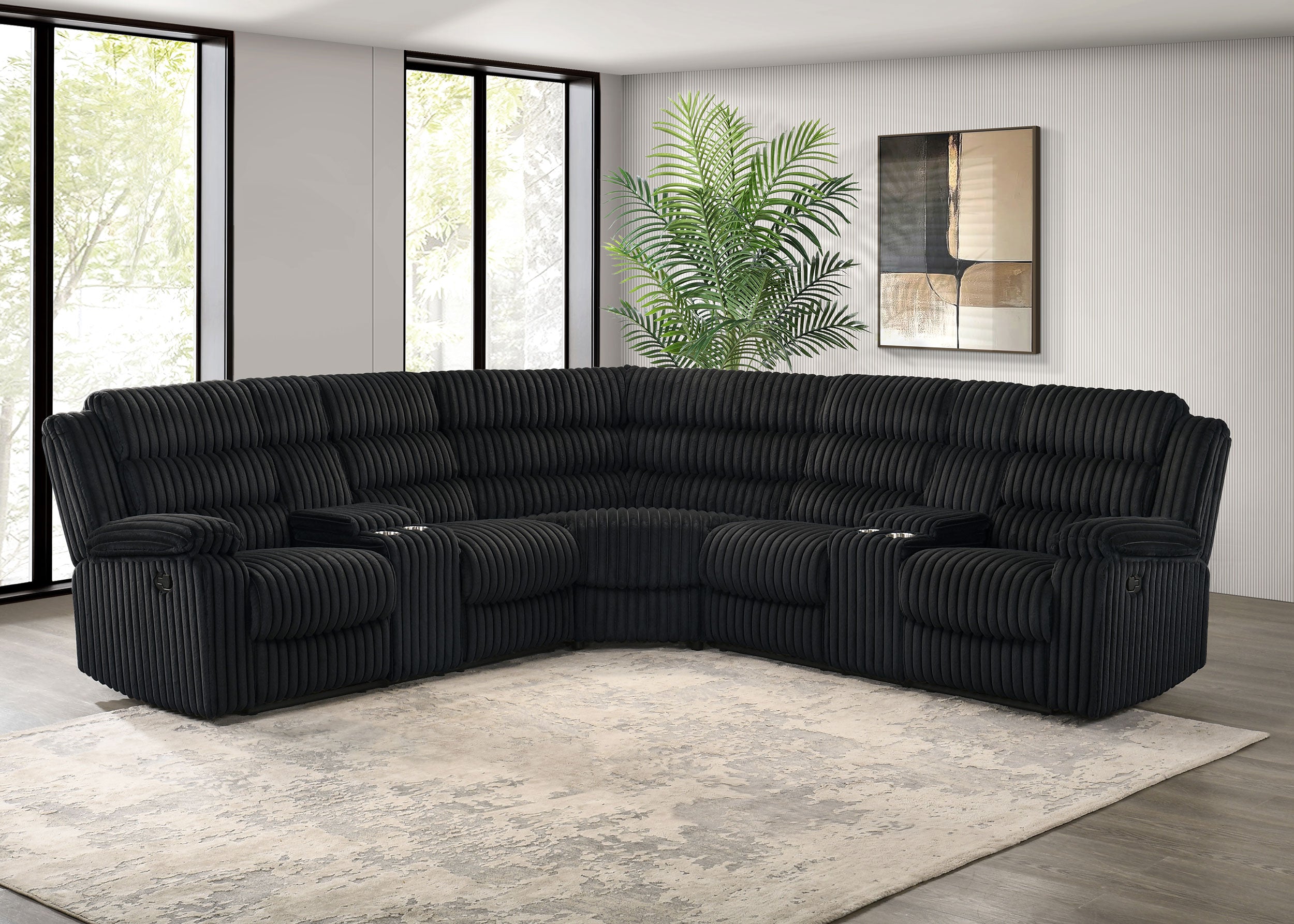 Sofá seccional reclinable Atkinson