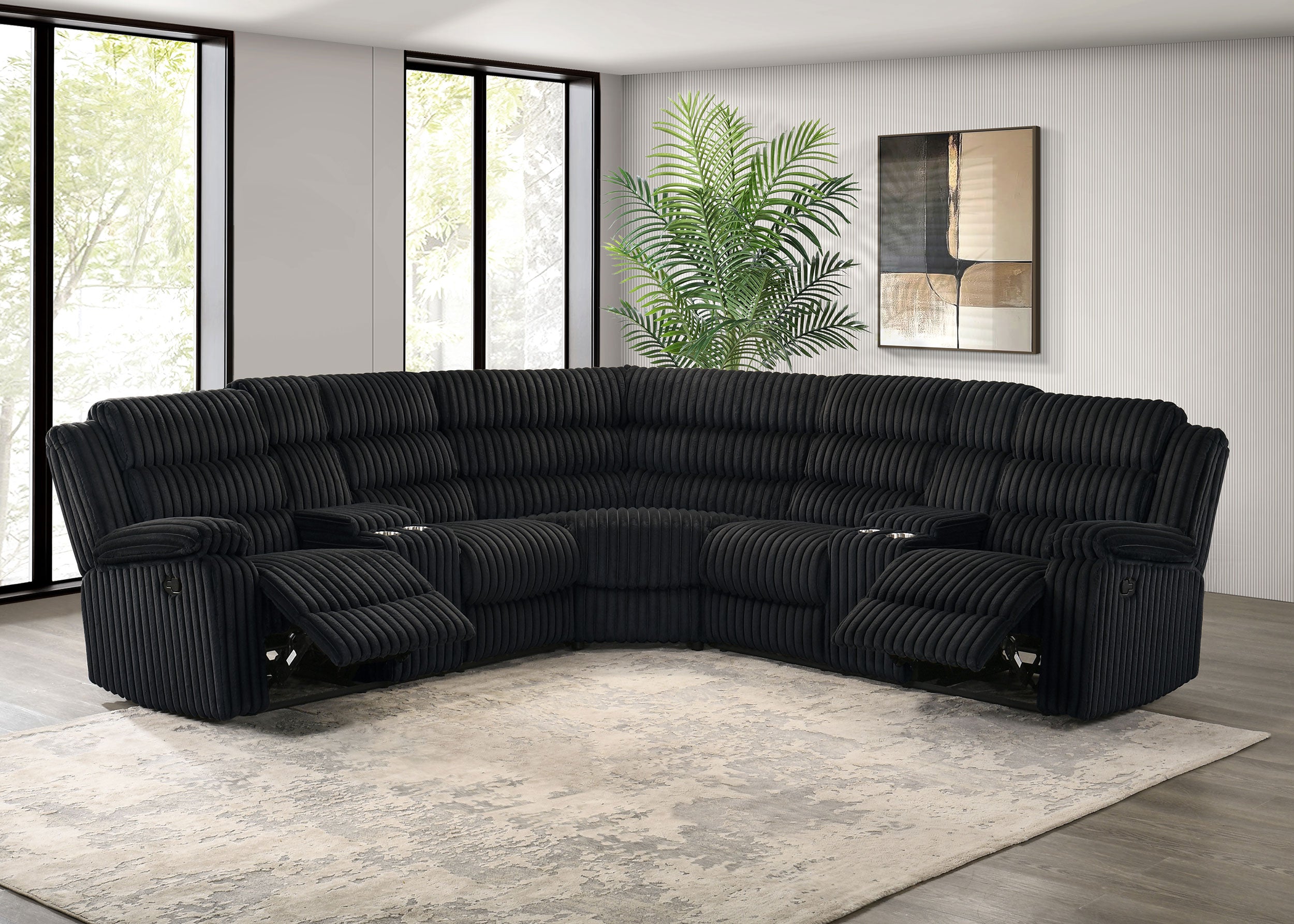 Sofá seccional reclinable Atkinson
