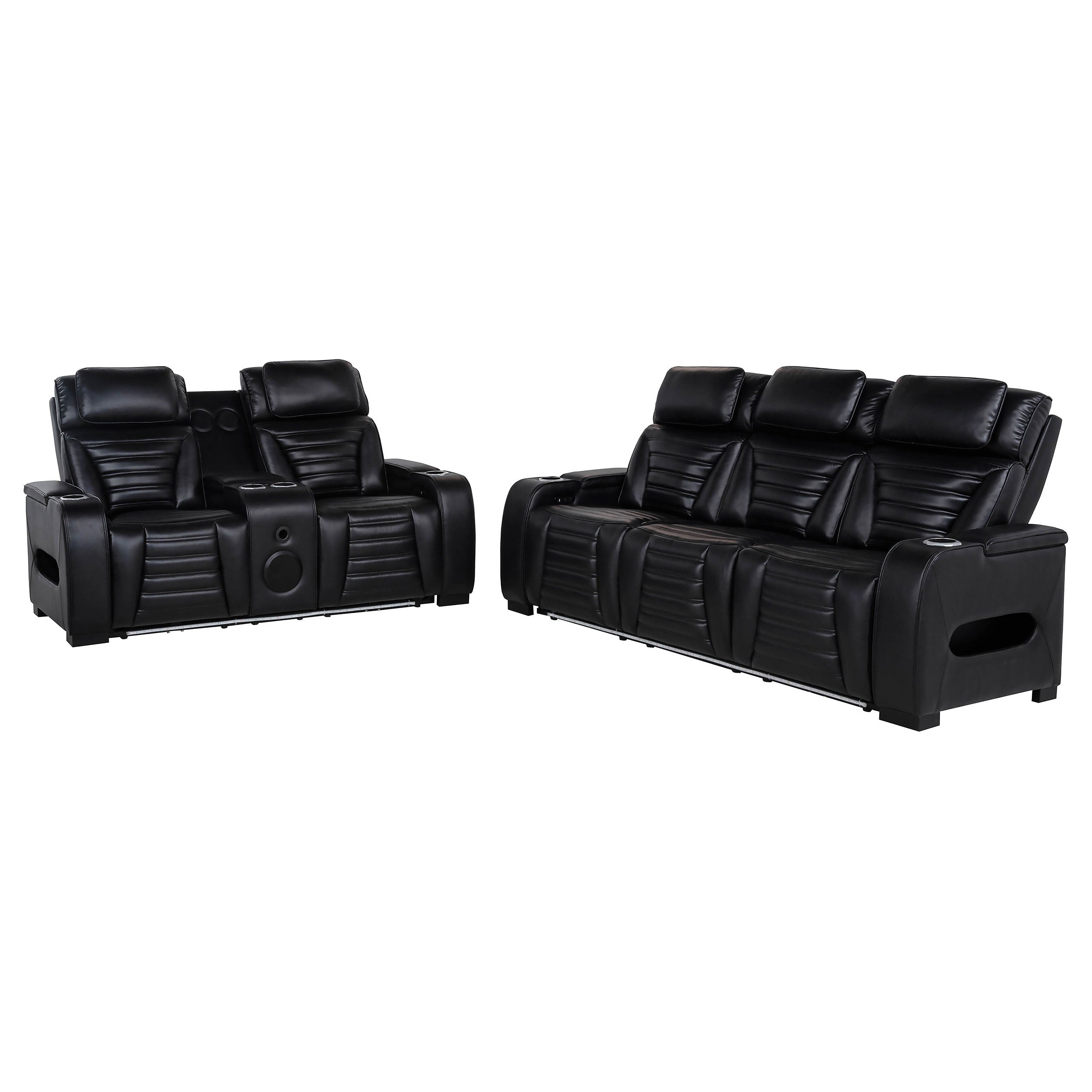 Juego de Sofás Reclinables Eléctricos Zuma Dual