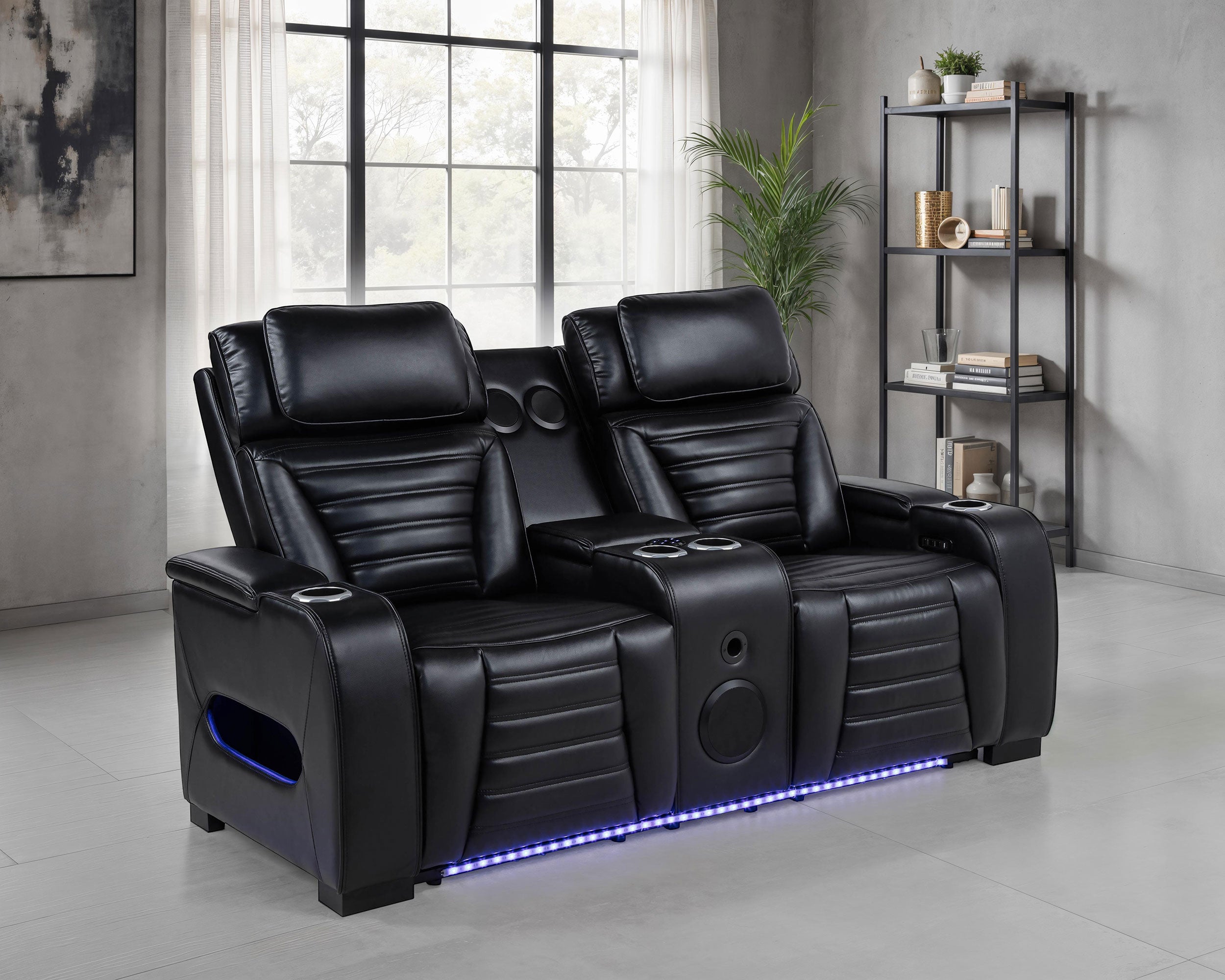 Sofá reclinable de dos plazas Zuma Dual Power