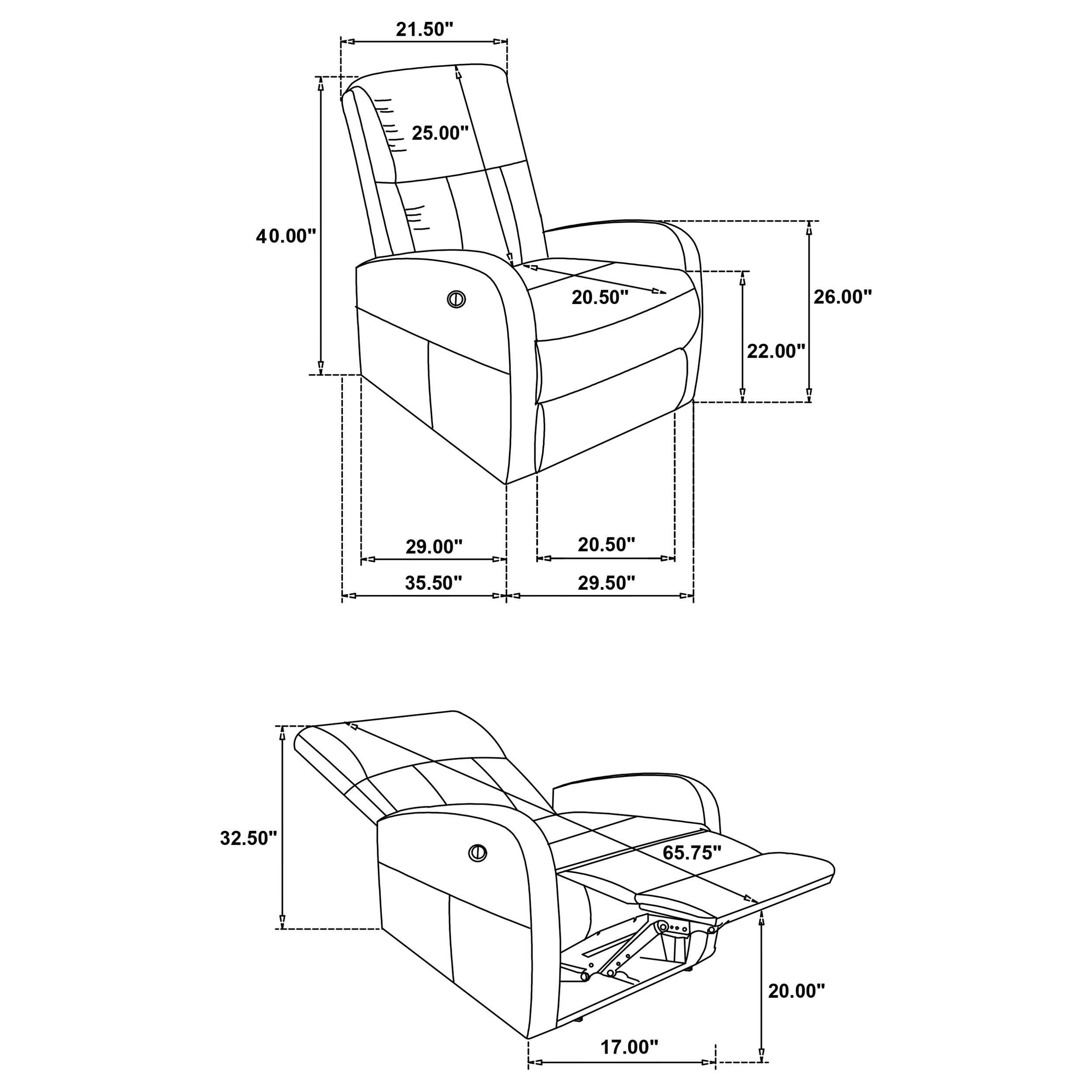 Sillón reclinable Grant Power