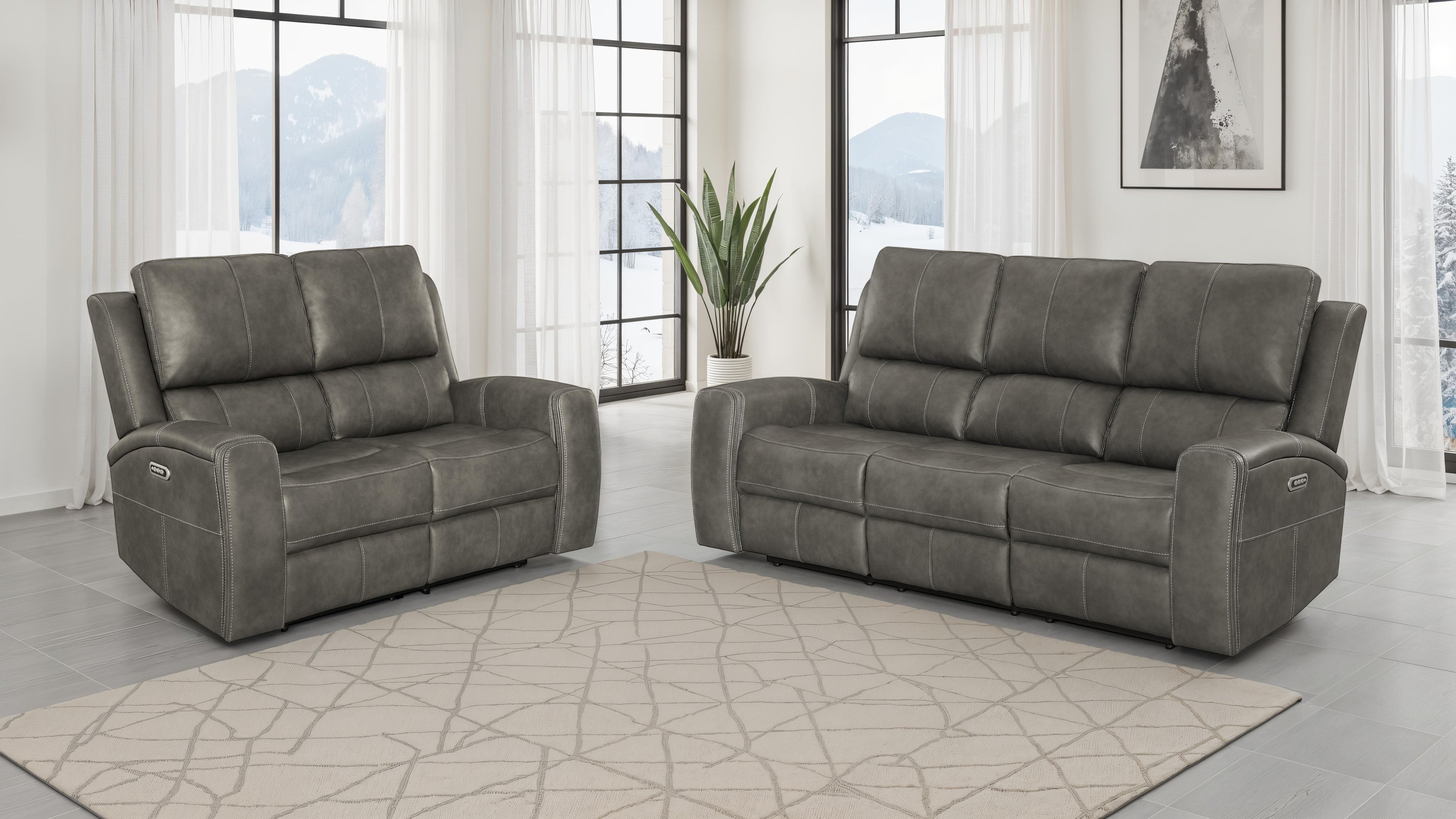 Juego de sofá reclinable de tres plazas Brickston