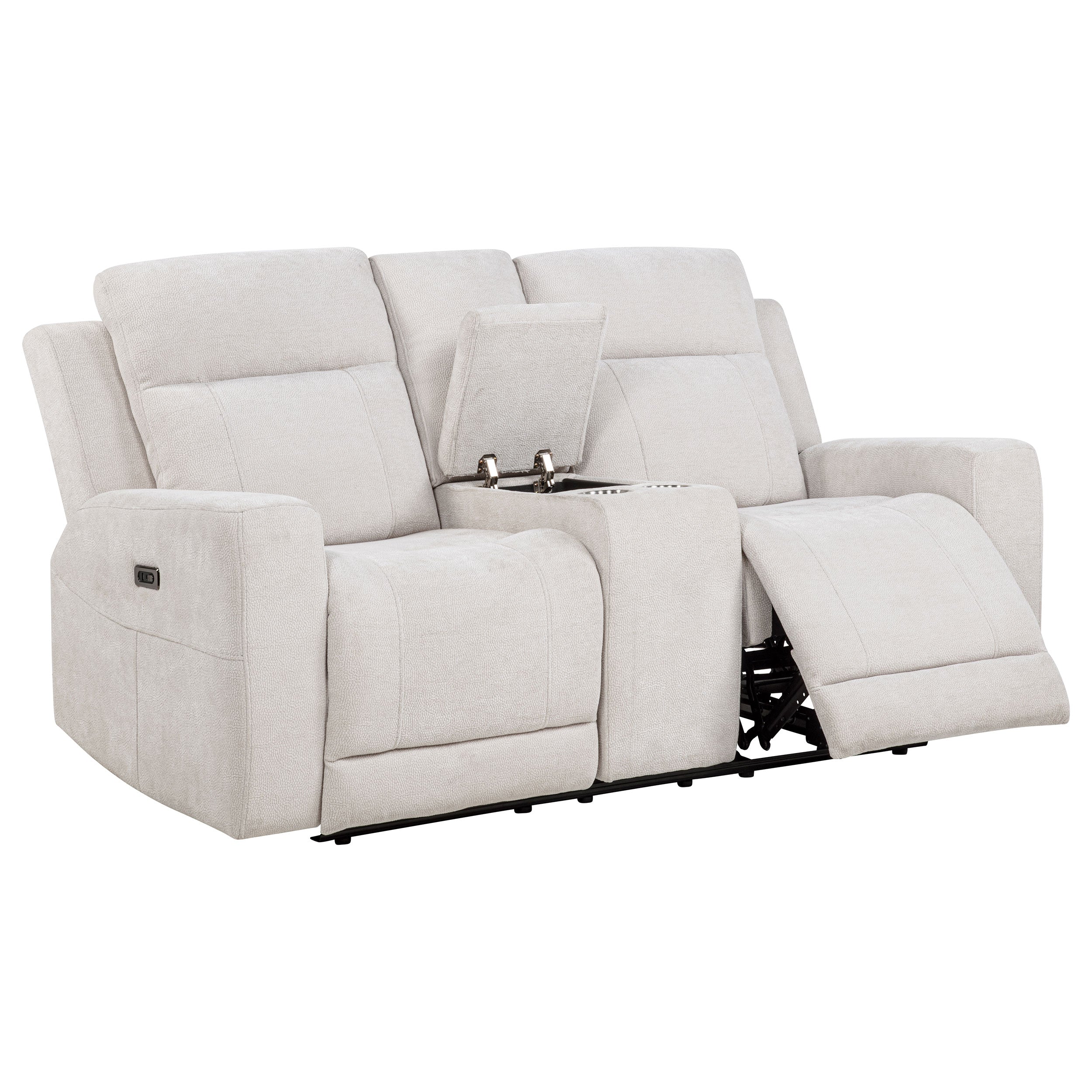 Sofá biplaza reclinable eléctrico Kennett