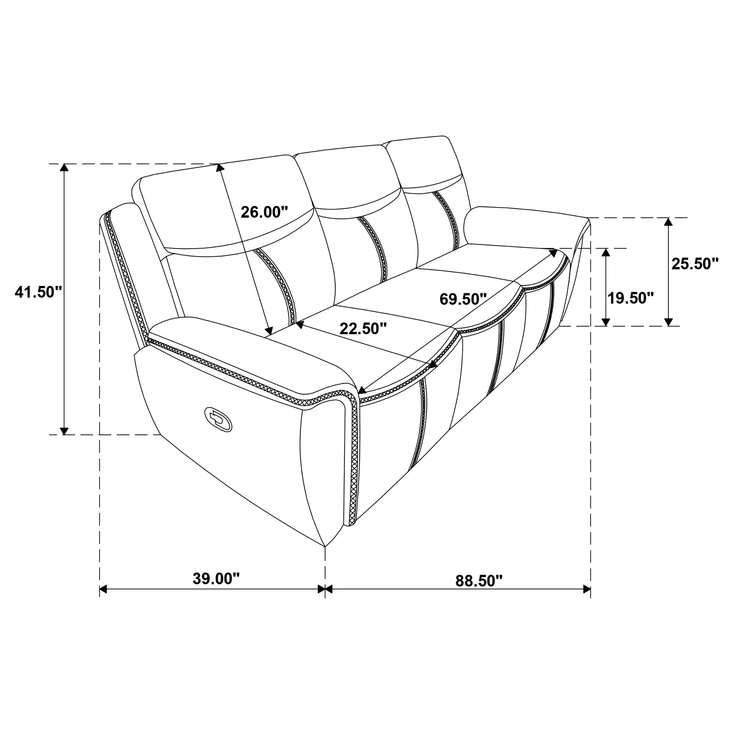 Sofá reclinable Sloane