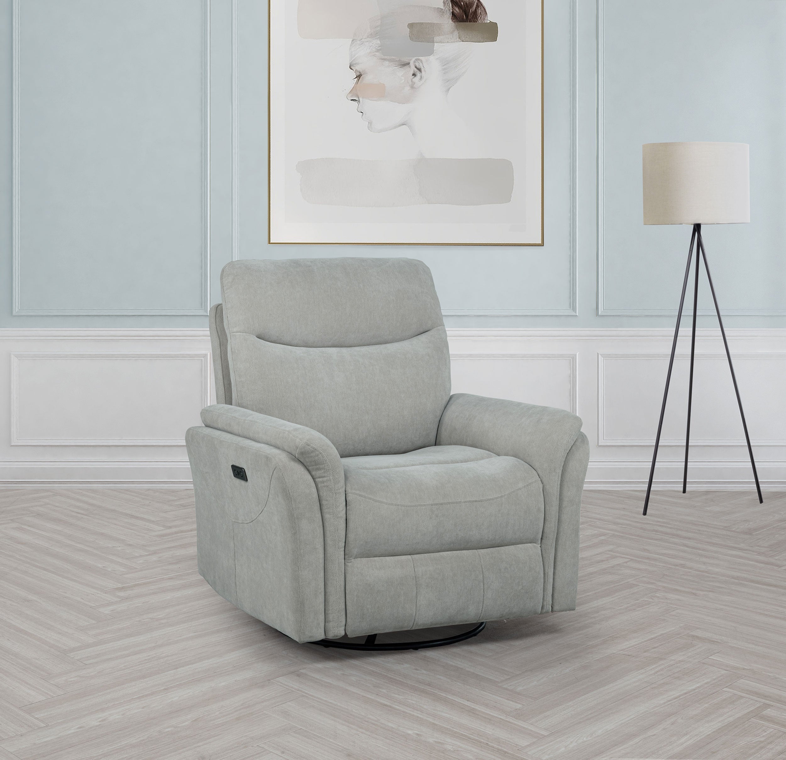 Sillón reclinable giratorio y planeador Adler Power