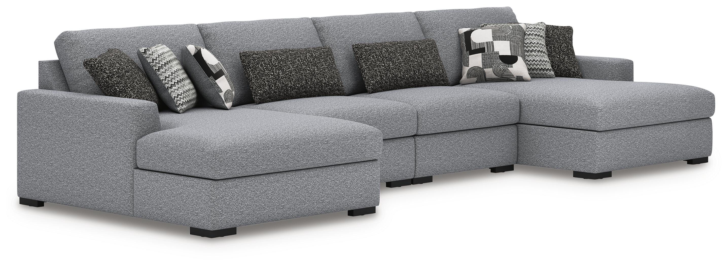 Sofá seccional Bealton con doble chaise longue