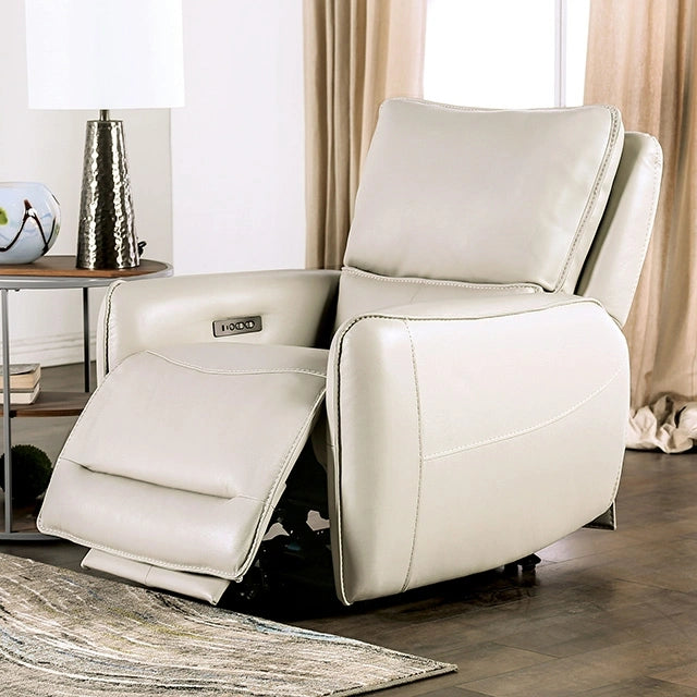 Sillón reclinable eléctrico PHINEAS, beige
