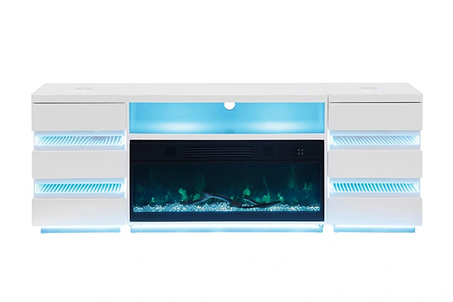 Mueble para TV Terni con chimenea