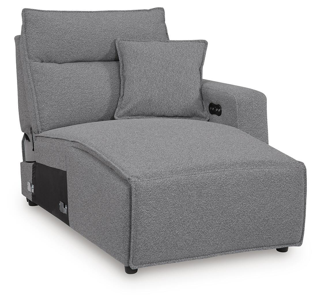 Seccional reclinable eléctrico Modmax con chaise longue