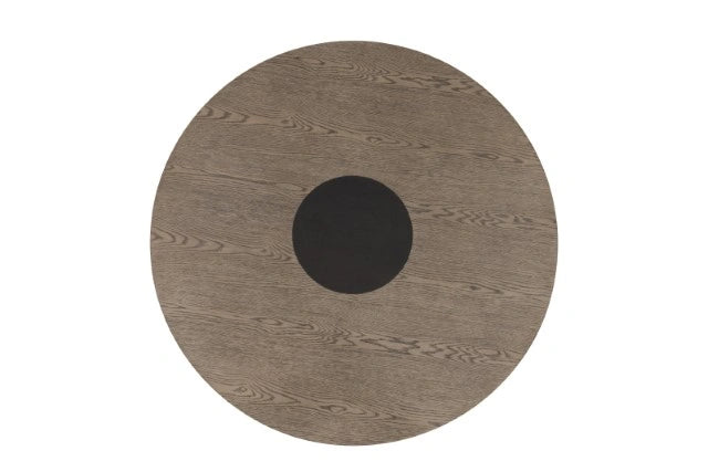 Juego de comedor de 5 piezas Broager (sillas giratorias gris claro)