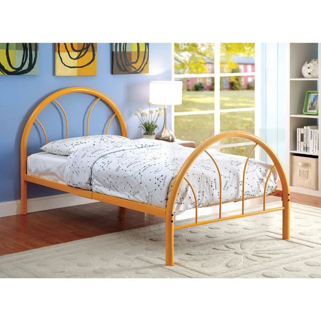 Cama matrimonial Rainbow Negra, Blanca, Plateada, Negra y Verde