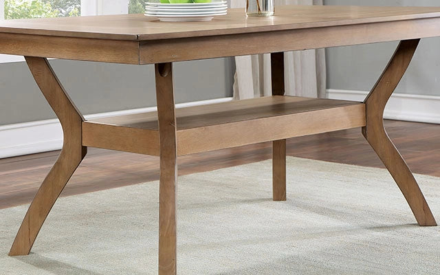 Mesa de comedor UPMINSTER, tono natural