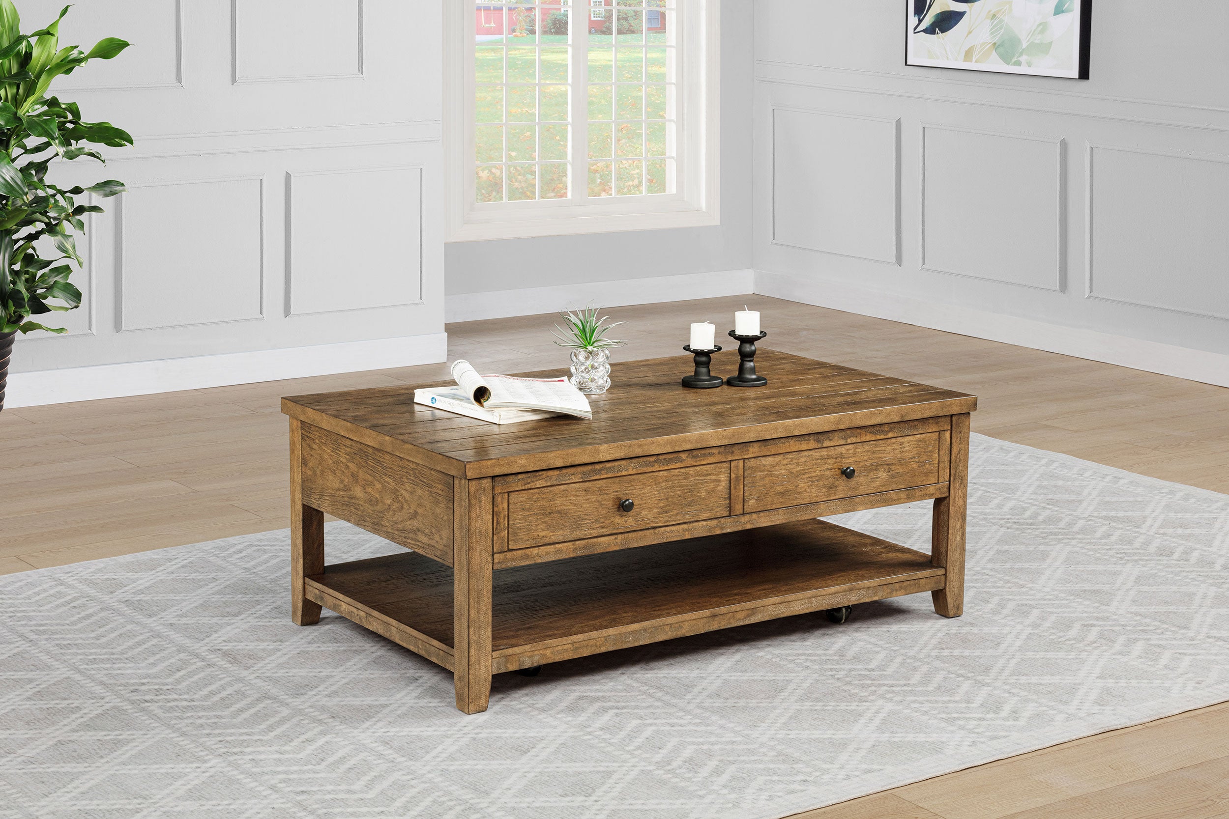 Mesa de centro Payne con tapa elevable