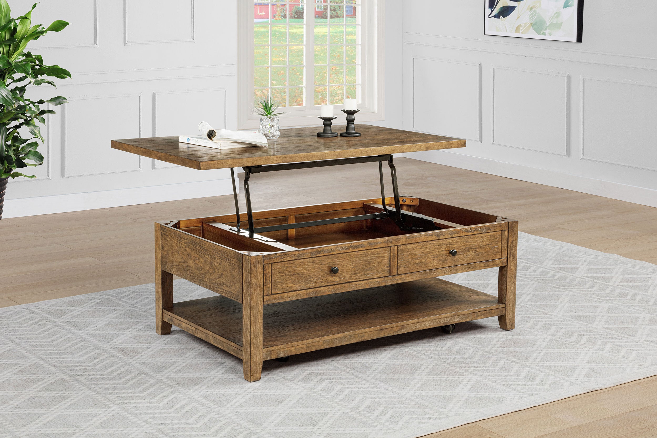 Mesa de centro Payne con tapa elevable