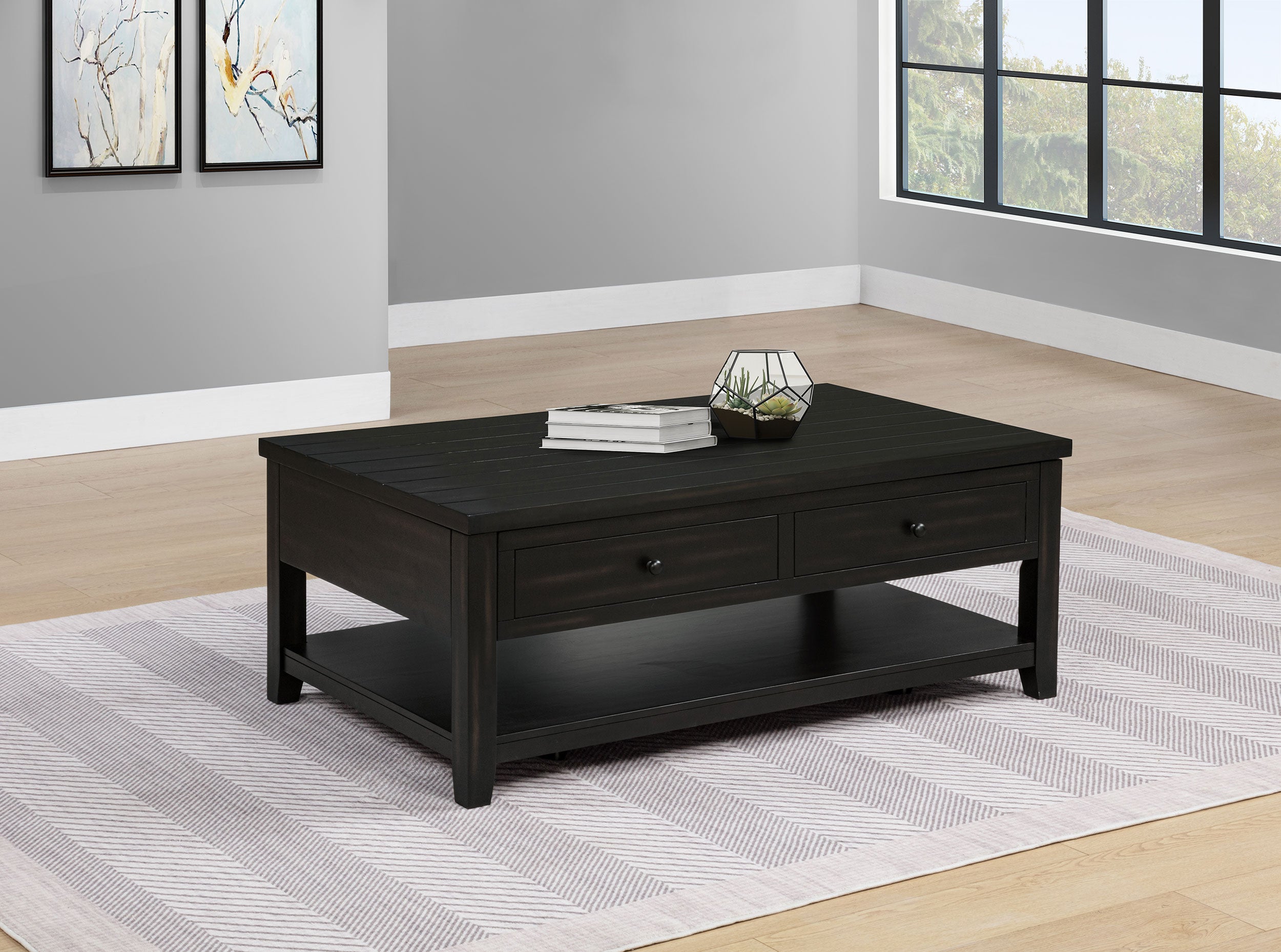 Mesa de centro Payne con tapa elevable