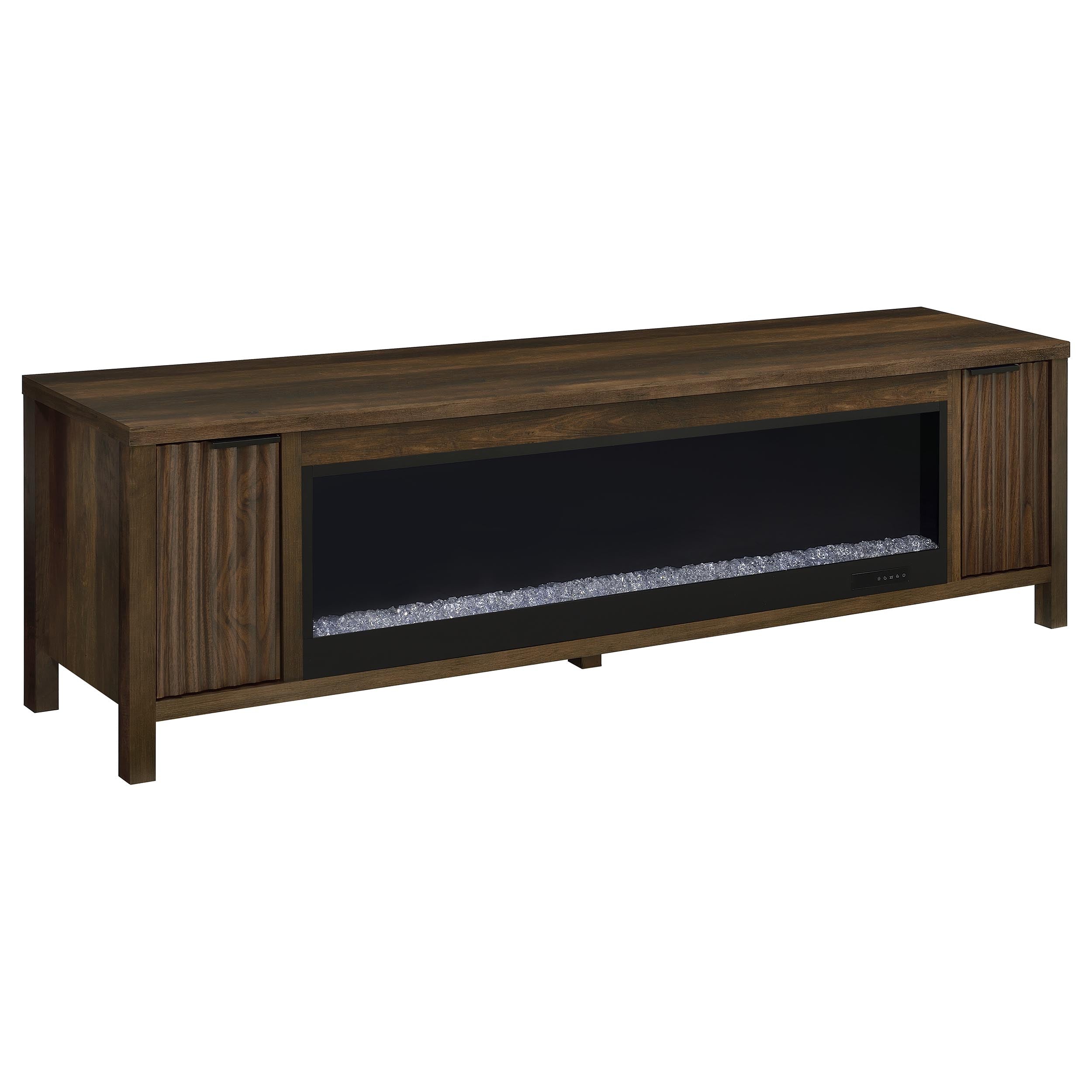 Consola con chimenea para TV Carey