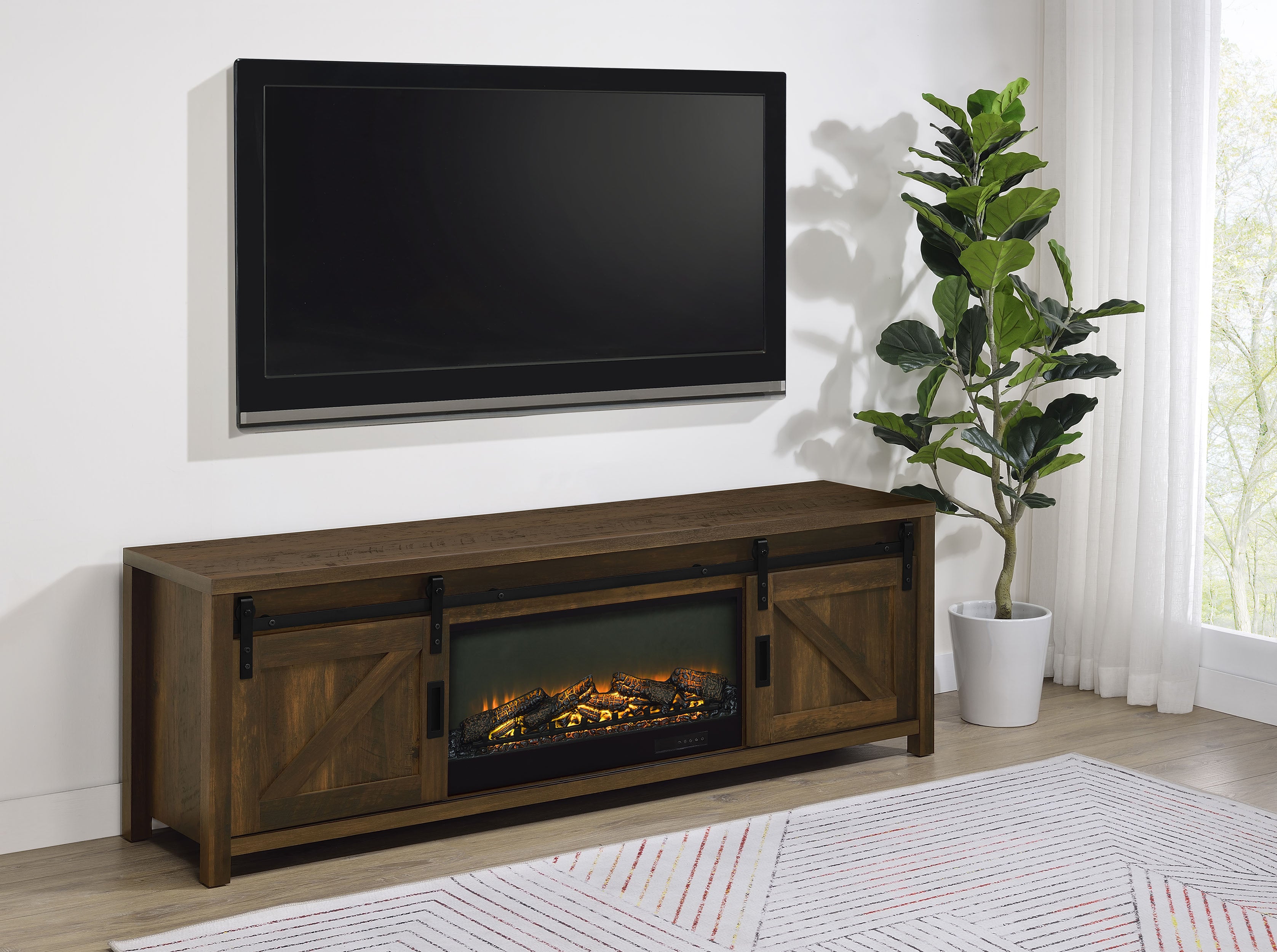 Consola de chimenea para TV Enfield