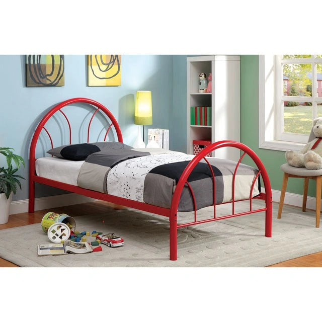 Cama matrimonial Rainbow Negra, Blanca, Plateada, Negra y Verde