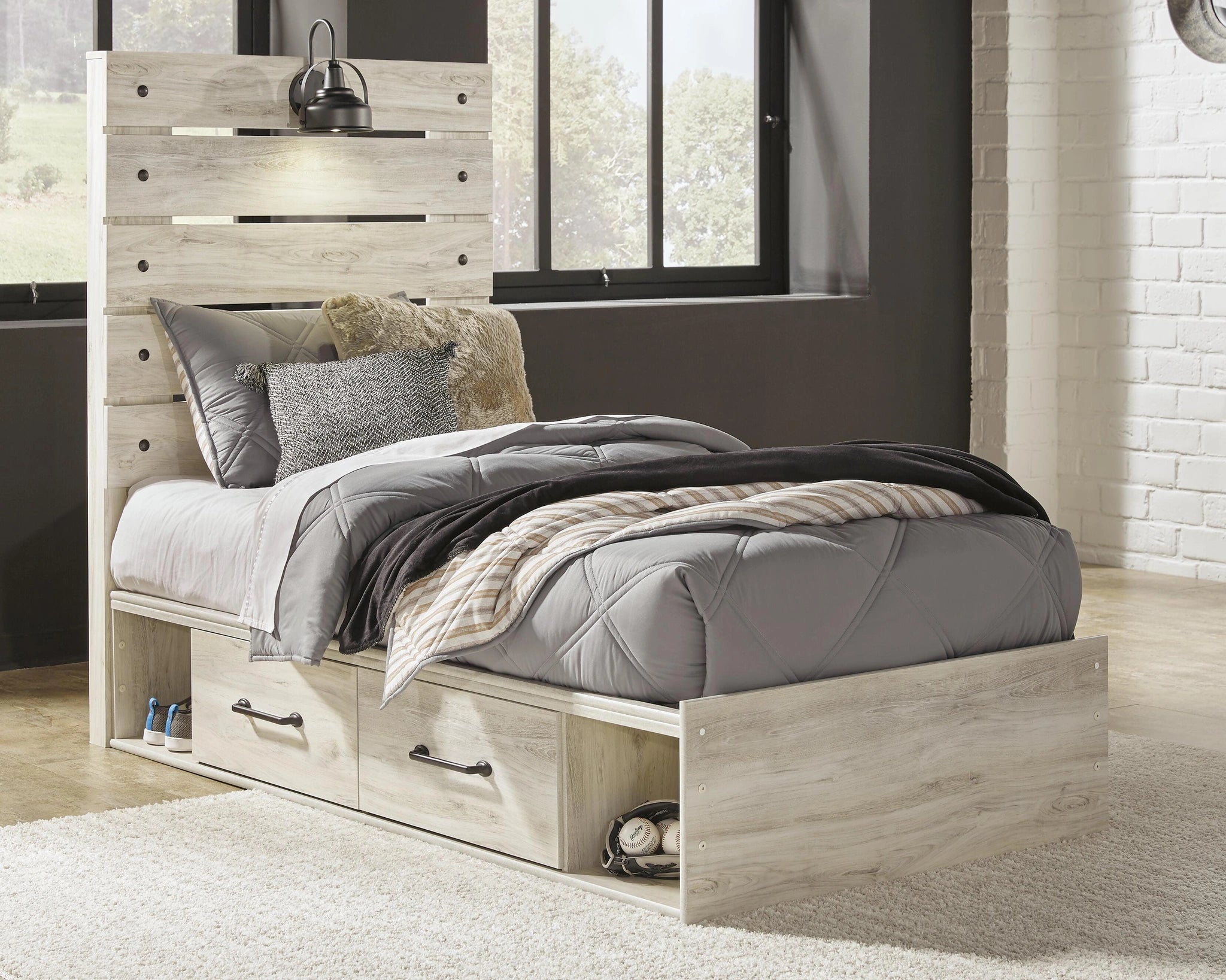 Cambeck Bed with 2 Storage Drawers