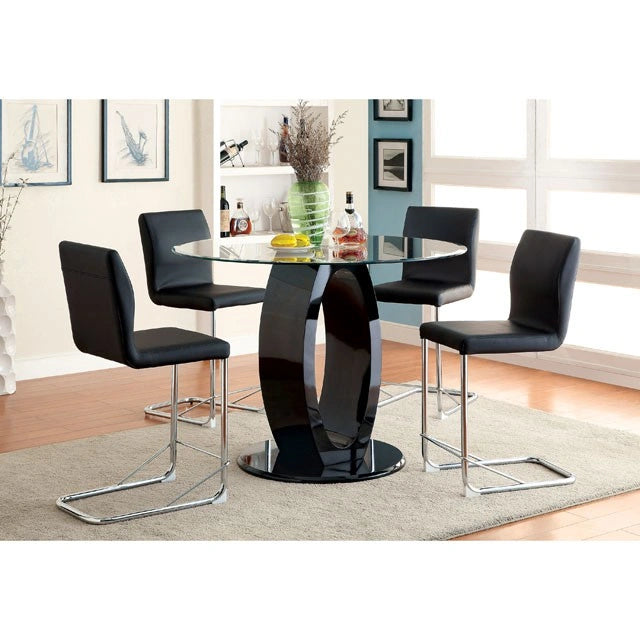 Silla alta para mostrador LODIA II negra