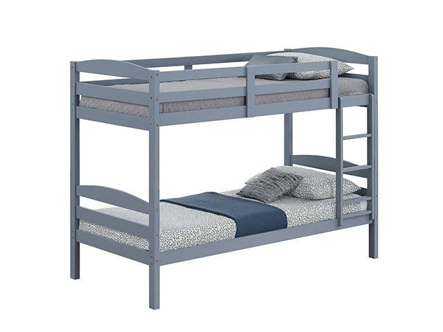 Literas Finsbury Twin Twin Espresso, Gris y Blanco
