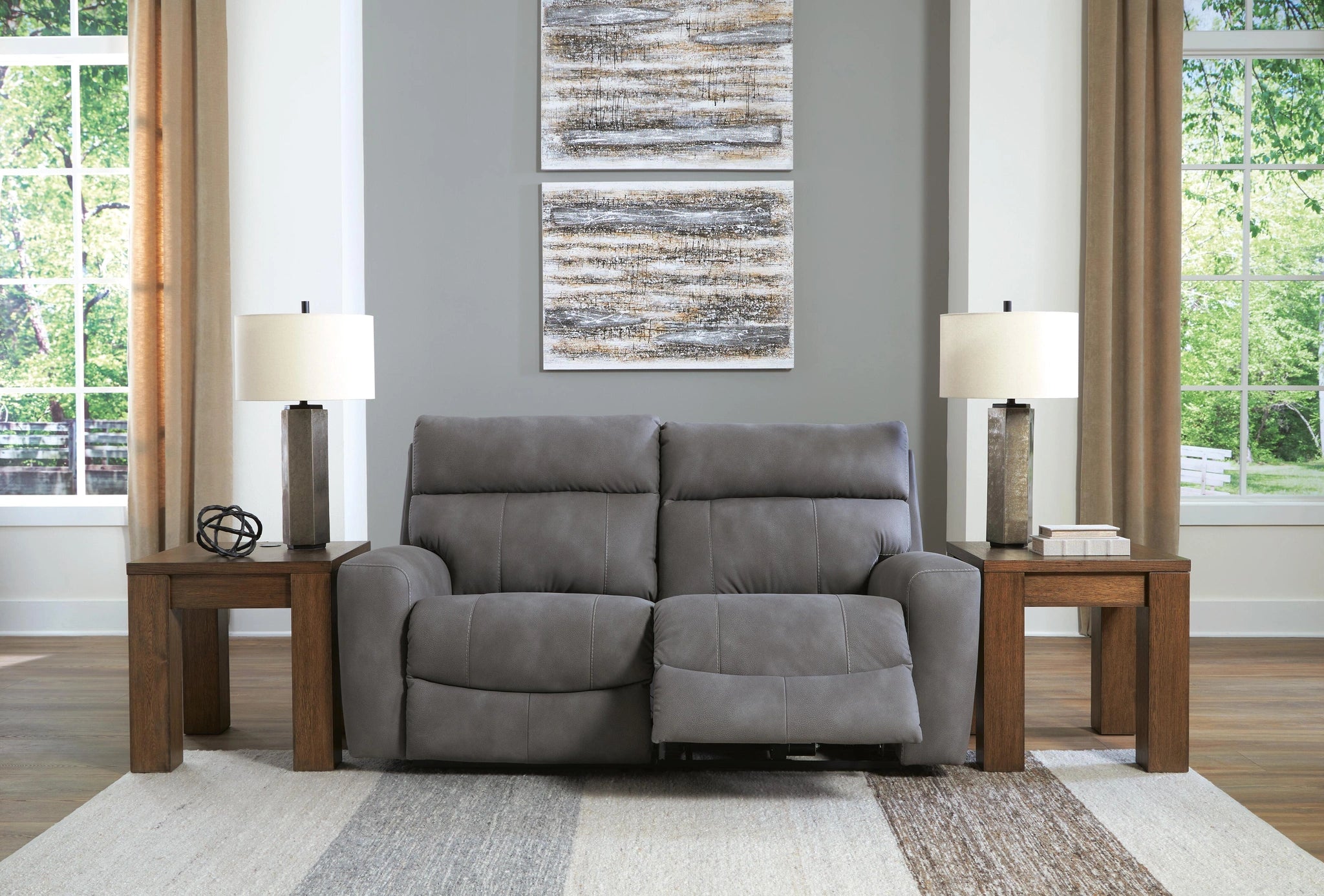 Seccional reclinable eléctrico Next-Gen DuraPella para dos personas