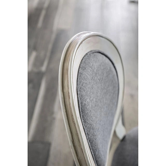 Silla auxiliar Kathryn blanca/gris antiguo, blanco antiguo (2/caja)