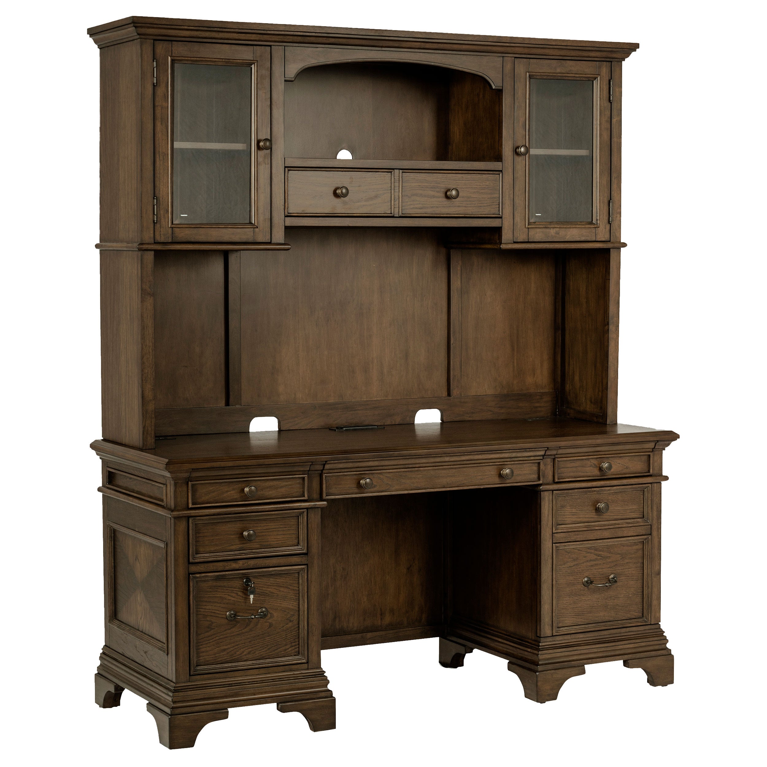 Escritorio tipo Credenza Hartshill con estante superior